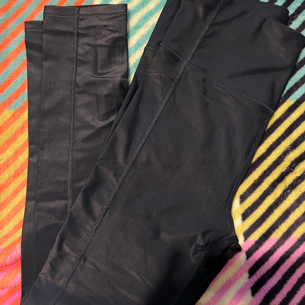 Sweaty Betty Shine Blue 7/8 leggings Medium
